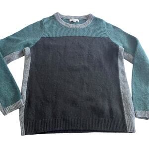 CARAMEL boys cashmere wool blend colorblock sweater size 8